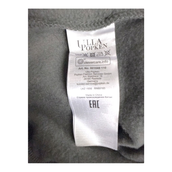 New Ulla Popken Basic Drawstring Elastic Waist Cotton Blend Gray Joggers 20/22 - Picture 9 of 11